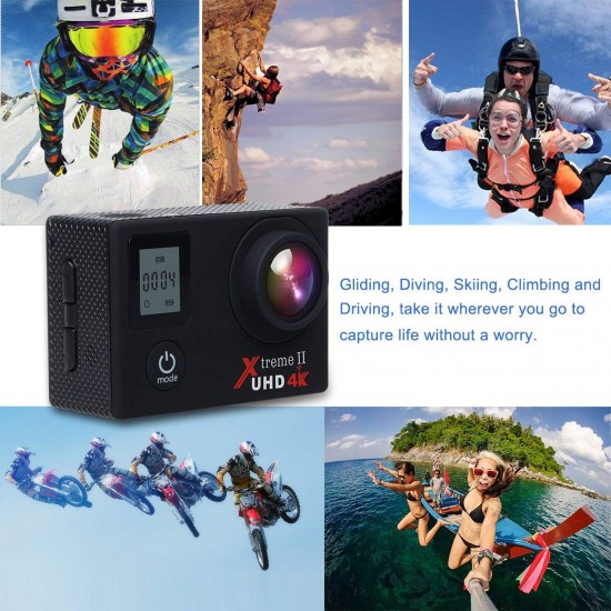 Campark ACT76 Action Camera 4K Ultra HD WiFi Waterproof WIFI Remote